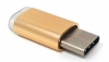 USB 3.1 Adapter Typ C Stecker zu 2.0 Micro B Buchse Kabel goldfarben