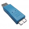 USB 3.0 Adapter Typ A Stecker zu Micro B Stecker Kabel in Blau