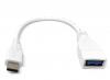 USB 3.1 Kabel 10 cm Typ C Stecker zu 3.0 Typ A Buchse Adapter in Wei