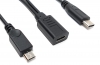 USB 3.1 Y Kabel 25 cm Typ C Buchse zu Typ C und 2.0 Micro B Stecker Adapter