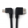 USB 3.0 Kabel 20 cm Micro B Stecker zu 2.0 Micro B Stecker Winkel Adapter