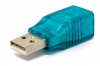 USB 2.0 Adapter Typ A Stecker zu Typ B Buchse Kabel in Trkis
