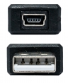 USB 2.0 Adapter Typ A Stecker zu Mini Buchse Kabel in Schwarz
