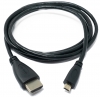 HDMI 1.4  Kabel 150 cm Stecker zu Micro Stecker Adapter in Schwarz