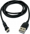 USB 3.1 Kabel 1 m Typ C Stecker zu 2.0 A Buchse Adapter 180 Winkel in Schwarz