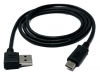 USB 3.1 Kabel 1 m Typ C Stecker zu 3.0 Typ A Stecker Winkel in Schwarz
