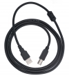 USB 2.0 Kabel 150 cm Typ B Stecker zu Typ A Stecker Kabel Ladekabel in Schwarz