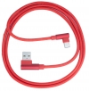 USB 3.1 Kabel 100 cm Typ C Stecker zu 2.0 A Stecker Winkel geflochten in Rot