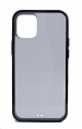 Schutzhülle aus Silikon in Schwarz Transparent Hülle kompatibel mit iPhone 12 Mini