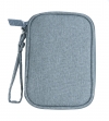Schutztasche gepolstert Spritzwasser geschützt Tasche Case in Grau für Powerbank Kopfhörer