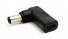 USB 3.1 Adapter Typ C Buchse zu DC 20V 7,4 x 5,0 mm Stecker Winkel Kabel Schwarz