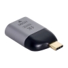 HDMI Adapter 4K Standard Buchse zu USB 3.1 Typ C Stecker Kabel in Grau