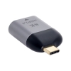 Mini DisplayPort Adapter Buchse zu USB 3.1 Typ C Stecker Kabel in Grau