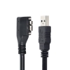 USB 3.0 Kabel 3 m Typ A Stecker zu Micro B Stecker Winkel Schraube in Schwarz