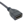 HDMI Kabel 15 cm 1.4 Standard Buchse zu Stecker Winkel Adapter in Schwarz