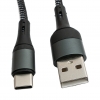 USB 3.1 Kabel 1 m Typ C Stecker zu 2.0 Typ A Stecker geflochten Adapter Schwarz