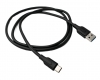 USB 3.1 Kabel 1 m Typ C Stecker zu 3.0 Typ A Stecker Adapter in Schwarz