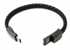 USB 3.1 Armband Kabel 20cm Typ C Stecker zu 2.0 Typ A Stecker Adapter in Schwarz