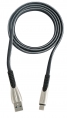 USB 3.1 Kabel 1m Typ C Stecker zu 3.0 Typ A Stecker Legierung geflochten Schwarz