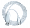 USB 3.1 leuchtendes Kabel 1 m Typ C Stecker zu 2.0 A Stecker Adapter in Bunt