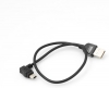 System-S Mini USB Kabel 90 Grad gewinkelt Winkelstecker Datenkabel Ladekabel 30 cm