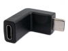 USB 3.1 Adapter Typ C Stecker zu Buchse Winkel Kabel in Schwarz