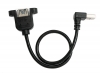 USB 3.0 Kabel 30 cm Typ A Buchse zu Stecker Adapter Schraube Winkel Schwarz