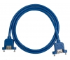 USB 3.0 Kabel 100 cm Typ A Buchse zu Buchse Adapter Schraube in Blau
