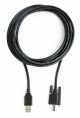 USB 2.0 Kabel 3 m Typ A Stecker zu B Stecker Adapter Schraube in Schwarz
