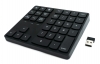 Numpad Bluetooth 3 2.4 GHz Ziffernblock Tastatur mit Akku USB in Schwarz