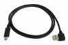 USB 3.1 Kabel 1 m Typ C Stecker zu Typ A Stecker Winkel Adapter in Schwarz