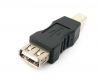 USB 2.0 Adapter Typ B Stecker zu Typ A Buchse Kabel in Schwarz