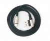 USB 3.1 Kabel 100cm Typ C Stecker zu 3.0 Typ A Stecker geflochten Winkel Schwarz