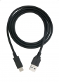 USB 3.1 Kabel 100 cm Typ C Stecker zu 3.0 Typ A Stecker in Schwarz