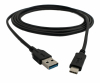 USB 3.1 Kabel 200 cm Typ C Stecker zu 3.0 Typ A Stecker in Schwarz