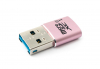SD Karte Adapter Micro SD zu USB 3.0 Typ A Buchse Kabel Memory Card Reader Rosa