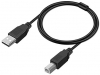 System-S USB Kabel für Akustik Audio Typ A auf B mit Ferritkern 140 cm