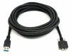 USB 3.0 Kabel 5 m Micro B Stecker zu Typ A Stecker Schraube Adapter in Schwarz