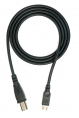USB 2.0 Kabel 100 cm Typ B Stecker zu Micro B Stecker Adapter in Schwarz